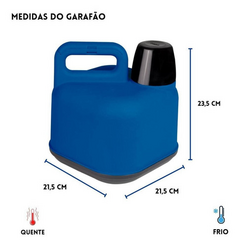 Garrafão Térmico 3 Litros Azul na internet