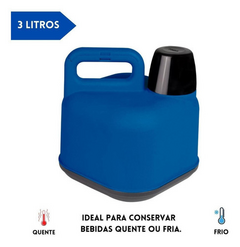 Garrafão Térmico 3 Litros Azul - comprar online