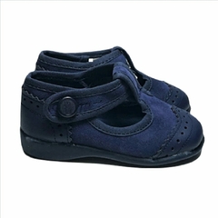 Guillerminas de nobuk con puntera (750029) - MiniPasos Shoes  & Clothes