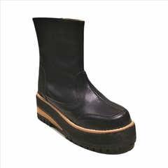 Botas de cuero con taco con madera (160371) - comprar online