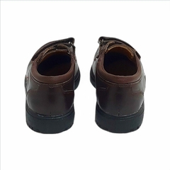 Zapatos colegiales de cuero con velcro (160246) - MiniPasos Shoes  & Clothes