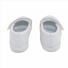 Guillerminas de cuero con velcro flor (160096) - tienda online