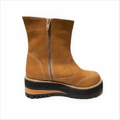 Botas de cuero con taco con madera (160371) - MiniPasos Shoes  & Clothes