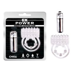 Anillo vibrador transparente GK Power