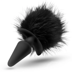 Temptasia - Plug con pompón en forma de cola de conejito - Negro - comprar en línea