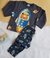 PIJAMA KYLY LONGO INFANTIL FOGUETE GRAFITE