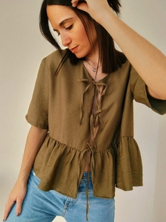 Blusa Petunia Verde militar