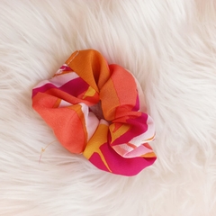 scrunchie print coral