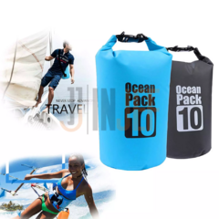 BOLSA SECA 15 LITROS IMPERMEABLE DEPORTES ACUATICOS - INJEF OFICIAL