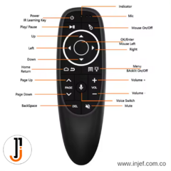 CONTROL TV AIR MOUSE USB RETROILUMINADO - INJEF OFICIAL