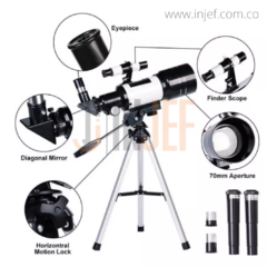 TELESCOPIO ASTRONOMICO 70/300 CON SOPORTE DE CELULAR Y CONTROL - tienda online