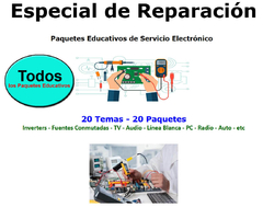 ESPECIAL DE REPARACIÓN. 20 PAQUETES EDUCATIVOS