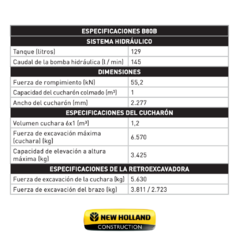 RETROPALA NEW HOLLAND B80-B - tienda online