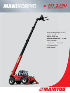 Manipulador Telescopico MANITOU 1740 - comprar online