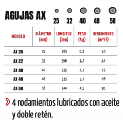 AGUJA VIBRANTE ENAR AX48 - comprar online