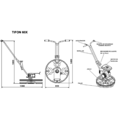 ALISADORA DE BORDES TIFON ENAR 600MM - comprar online