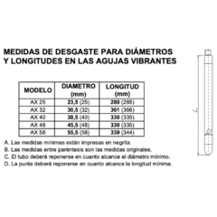 AGUJA VIBRANTE ENAR AX48 en internet