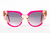 Óculos de sol Tulum Mel Pintura Rosa