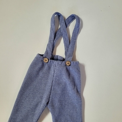 Pantalón con tiradores celeste - comprar online