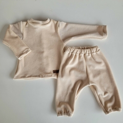 Conjunto de plush beige