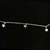 Tobilleras estrellas colgantes plata 26 cm