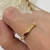 Anillo jet aime dorado #8