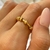 Anillo anti ansiedad dorado #9 en internet