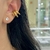 Ear cuff triple lineas dorado en internet