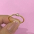 anillo delgado cristal rosa mini #9 - comprar en línea