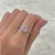 Anillo plata italiana corazon rosa gde #8