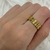 Anillo diseño ILY dorado #12