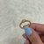 Anillo barbado con ovalo cristal #6 - comprar en línea