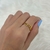 Anillo doble linea dorada espiral #7