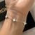 pulsera plata italiana trebol BLANCO - comprar en línea