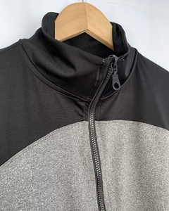 CAMPERA DEPORTIVA LYCRA SPORT GRIS Y NEGRO - NEUTRAL