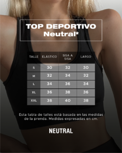 TOP DEPORTIVO OPACO NEUTRAL en internet