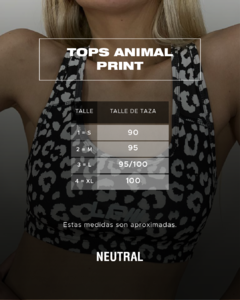 TOP DEPORTIVO ANIMAL PRINT LEOPARDO NEGRO en internet