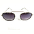 Óculos de Sol Cayo Blanco cb_ho2121, modelo prince, armação redonda policarbonato com metal na cor tartaruga cinza e lente degrade