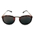 Óculos de Sol cayo blanco cb_fdl7314, modelo vitória, armação redonda em policarbonato na cor Tartaruga Vinho com lente preta