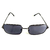 Óculos de Sol Cayo Blanco Okinawa CB_HO2295 , armação retangular na cor Preta com lente preta
