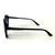 Óculos de Sol Cayo Blanco cb_z31, modelo Okinawa, armação redonda em policarbonato na cor preta com detalhes dourados, lente fumê degrade na internet