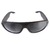 Óculos De Sol Cayo Blanco cb_p93351, modelo esportivo no formato retangular, cor da armação amadeirada, lente preta