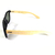 Óculos de sol Cayo Blanco cb_jc2204 , modelo John, Armação em policarbonato na cor preta com haste bambu e lente POLARIZADA na cor verde na internet