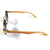 Óculos de Sol Cayo Blanco cb_doz71152 Redondo, armação dourada com haste amadeirada, lente degrade na internet