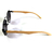 Óculos de Sol Cayo Blanco cb_doz71152 Redondo, armação preta com haste amadeirada, lente degrade na internet