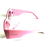 Óculos de Sol Cayo Blanco Máscara Rosa Lente Transparente na internet