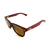Óculos de Sol Cayo Blanco, modelo Wayfarer com hastes amadeiradas e lentes polarizadas - loja online