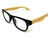 Armação de Óculos De Grau grau Cayo blanco cb_jo202, modelo Infantil, armação em acetato preto com haste em bambu - comprar online