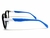 Armação de Óculos De Grau Cayo Blanco cb_182952, modelo infantil, armação em policarbonato na cor preta com haste azul e branco na internet