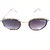 Óculos De Sol Cayo Blanco cb_ho2290, modelo vintage no formato hexagonal, cor da armação tartaruga com haste dourada, lente fumê degradê